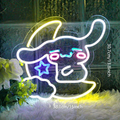 Cinnamoroll Hug the Moon Neon Sign