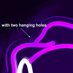 LED Purple Ghost Neon Sign