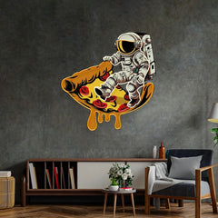 Astronaut on PizzaNeon Sign