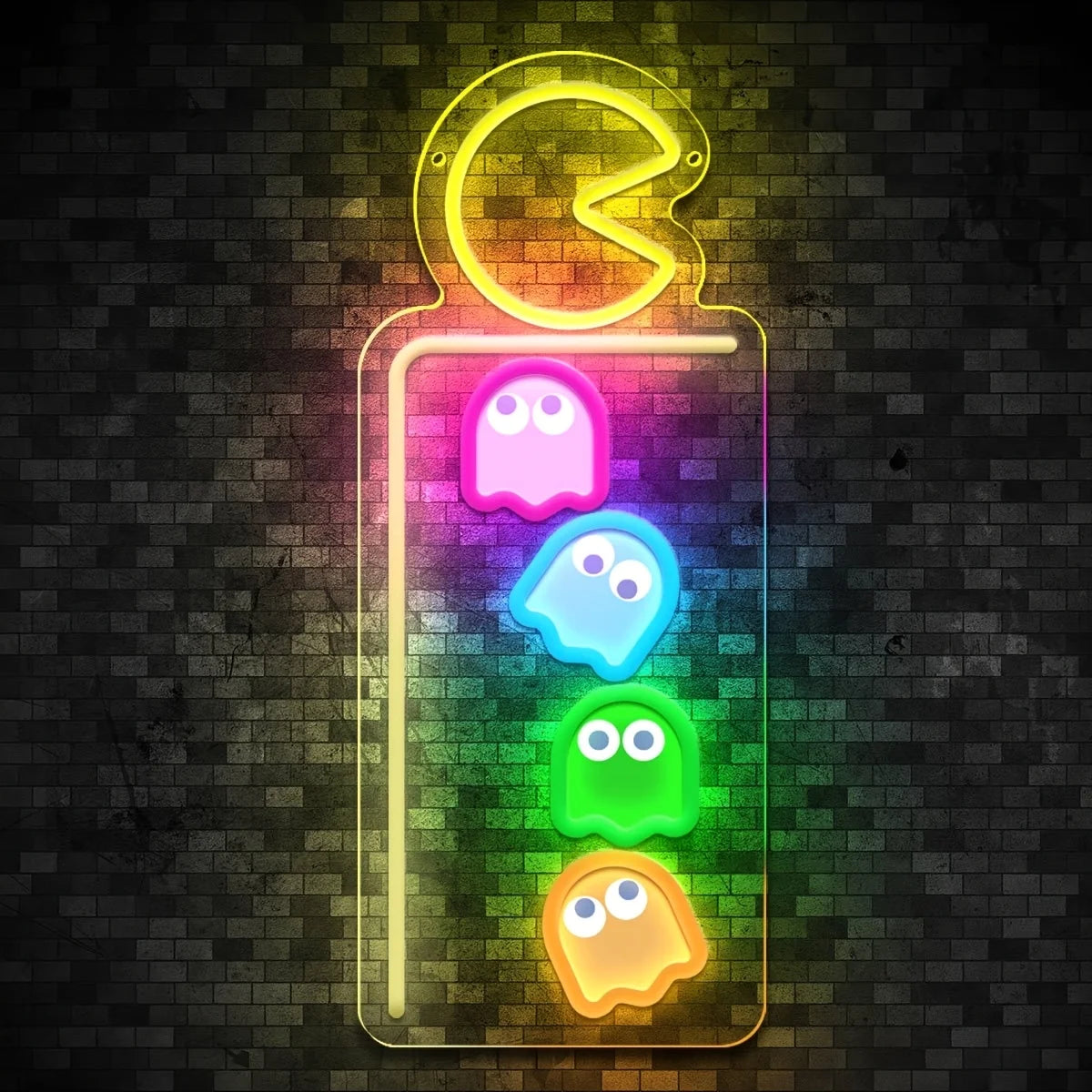 Pacman Game LED Neon Sign