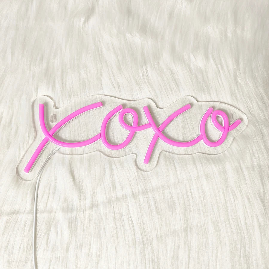 Xoxo Neon Text Sign