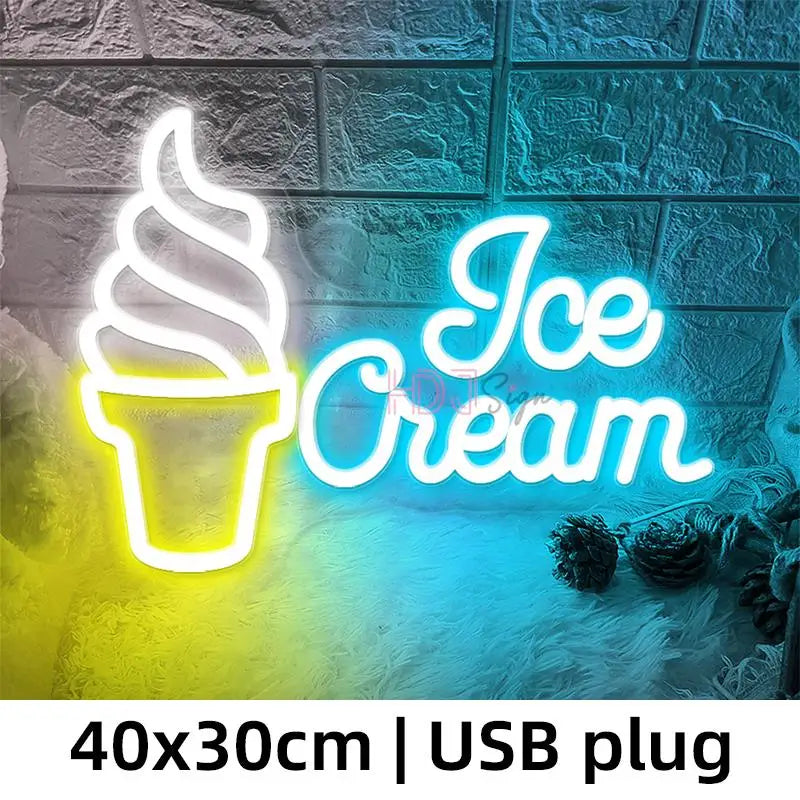 Ice Cream Neon Sign