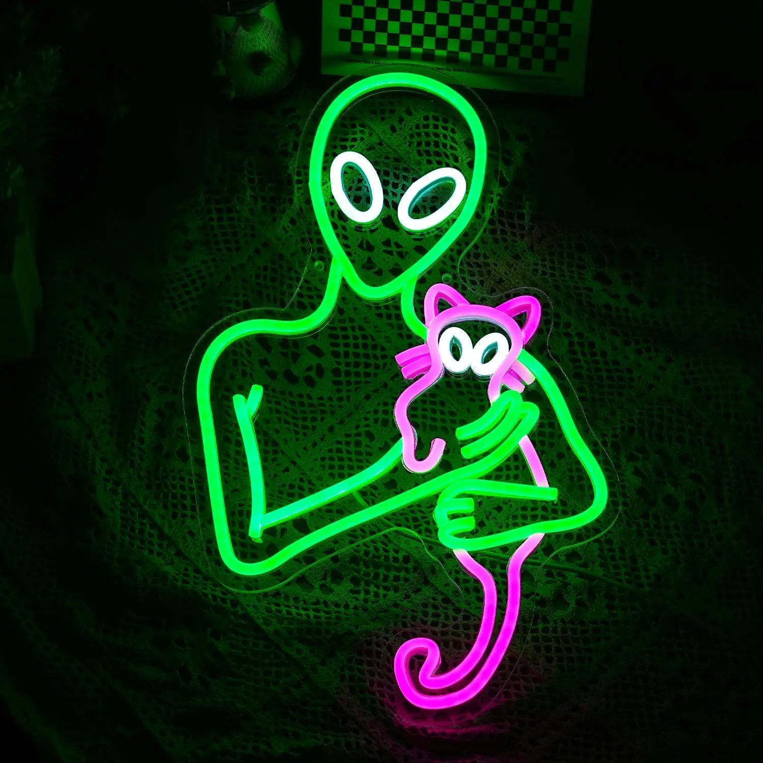 Aliens Cat Neon Sign