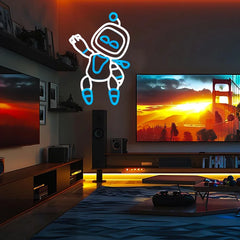 Astro Bot Neon Sign