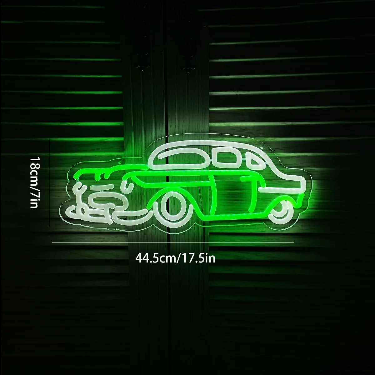 Old Car Neon Sign