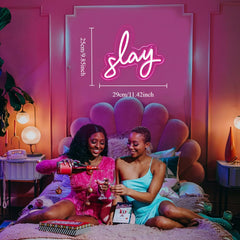 Pink Slay Neon Text Sign