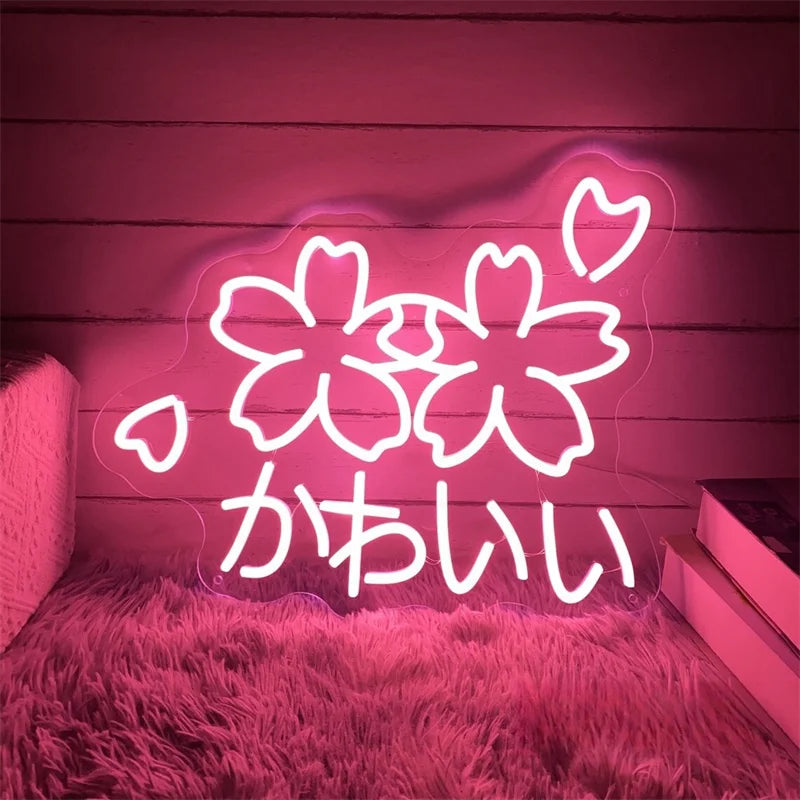 Sakura Kawaii Neon Sign