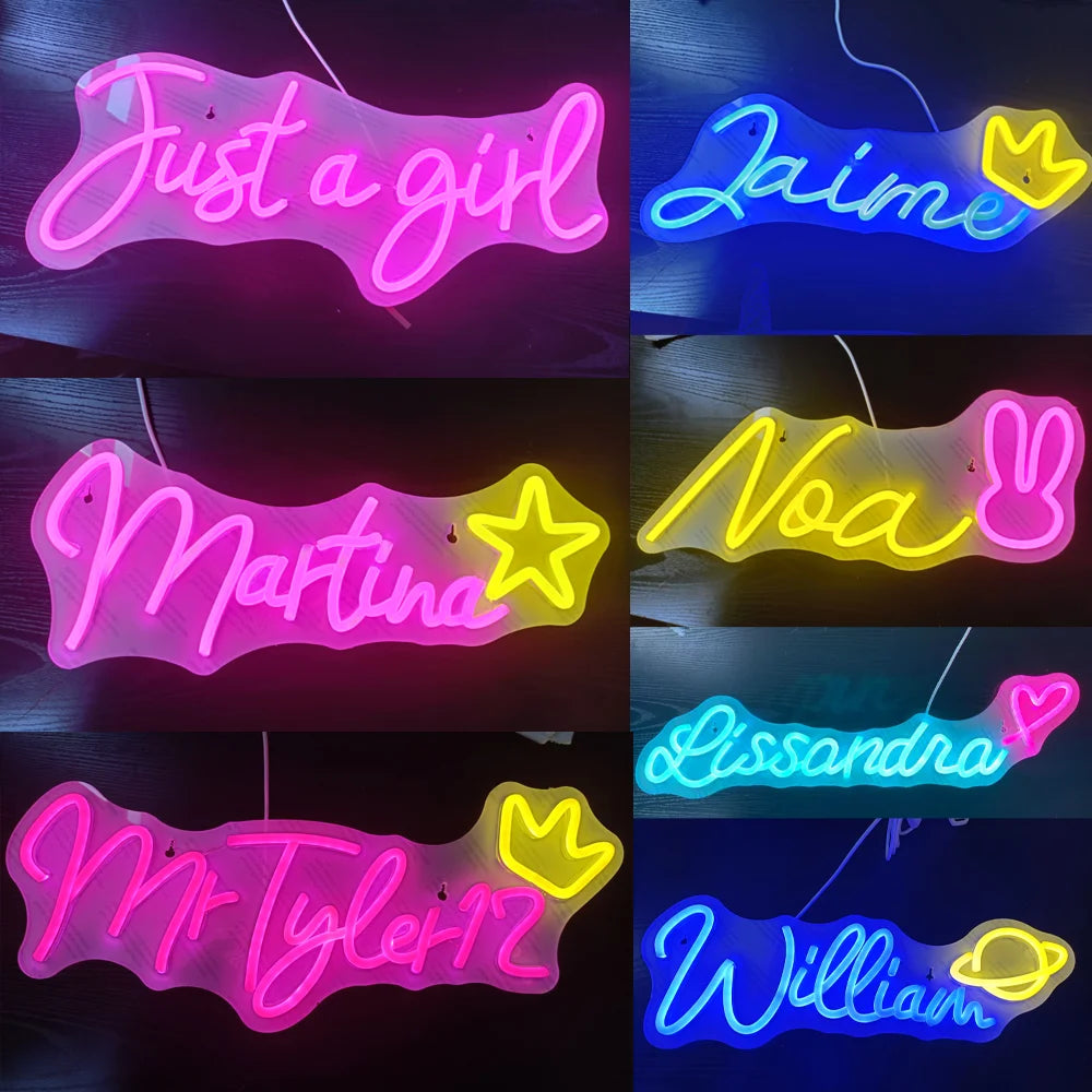Custom Kids Name Neon Sign