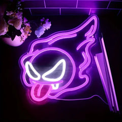 LED Purple Ghost Neon Sign