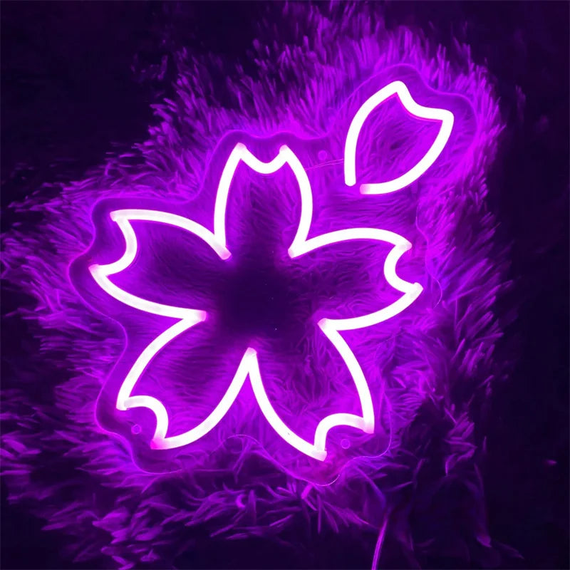 Sakura Japanese Flower Neon Sign