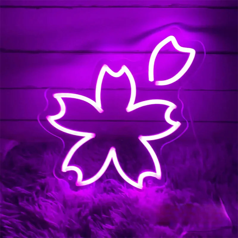 Sakura Japanese Flower Neon Sign