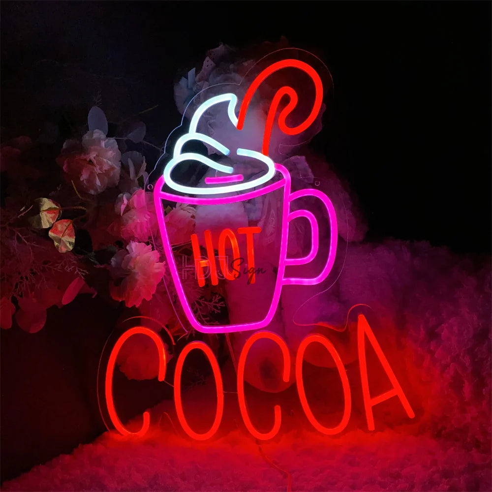 Hot Cocoa LED Neon Sign