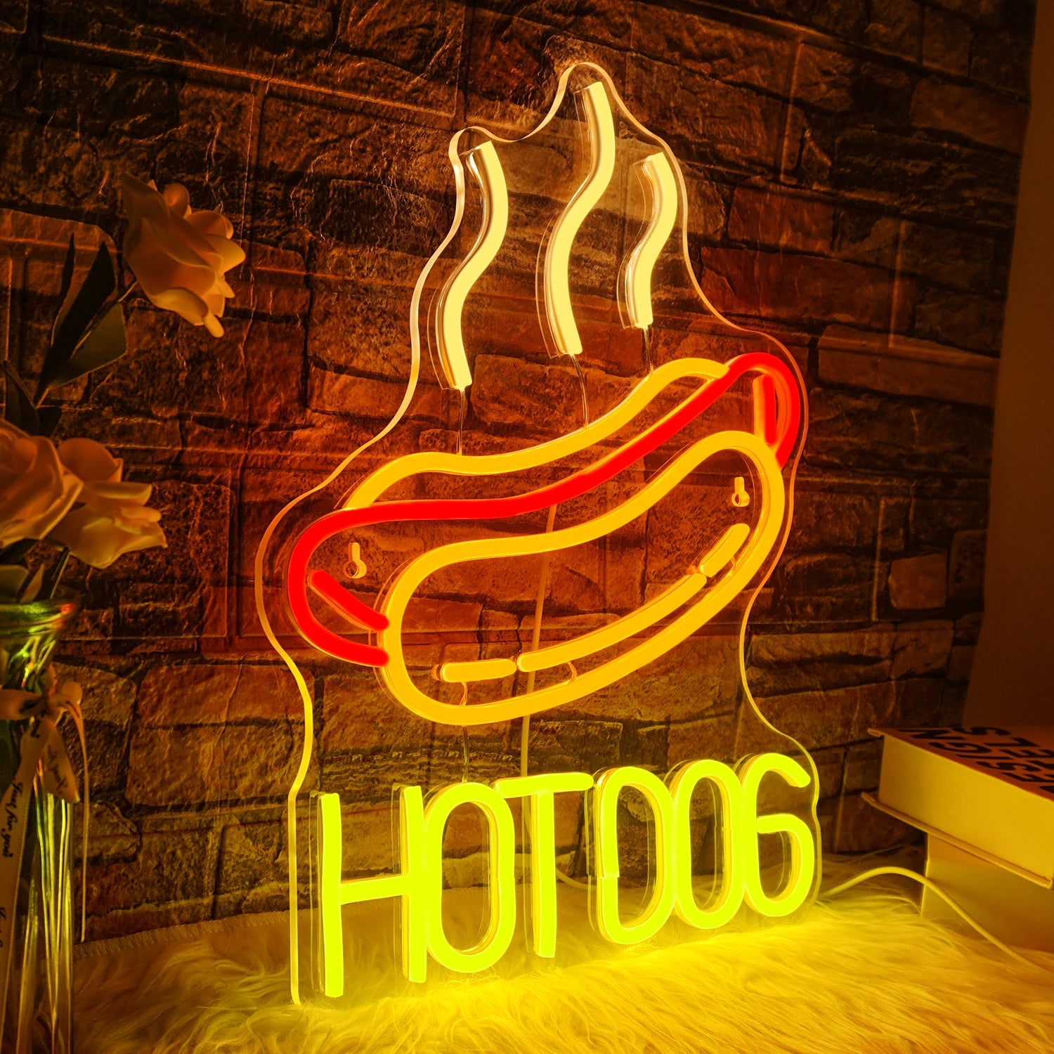 Hot Dog Shop Neon Sign