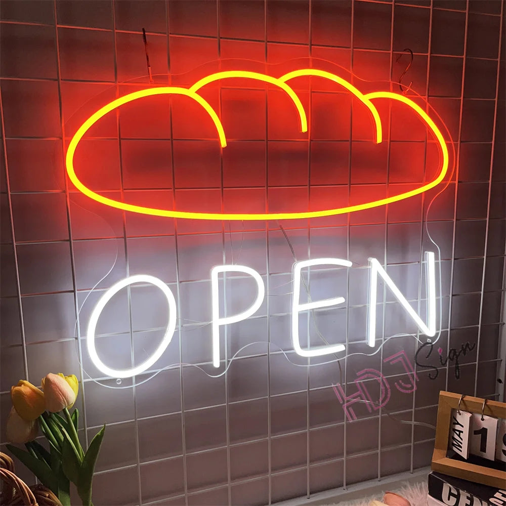 Baguette Bakery Neon Sign