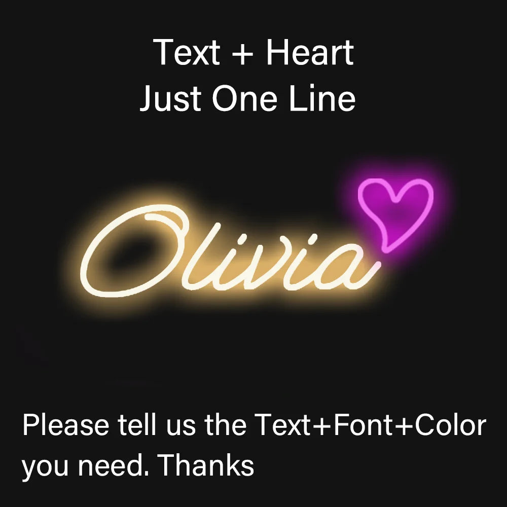 Custom Kids Name Neon Sign