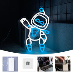 Astro Bot Neon Sign