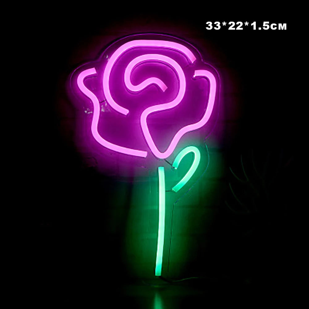 Multiple Natural Shapes Neon Signs