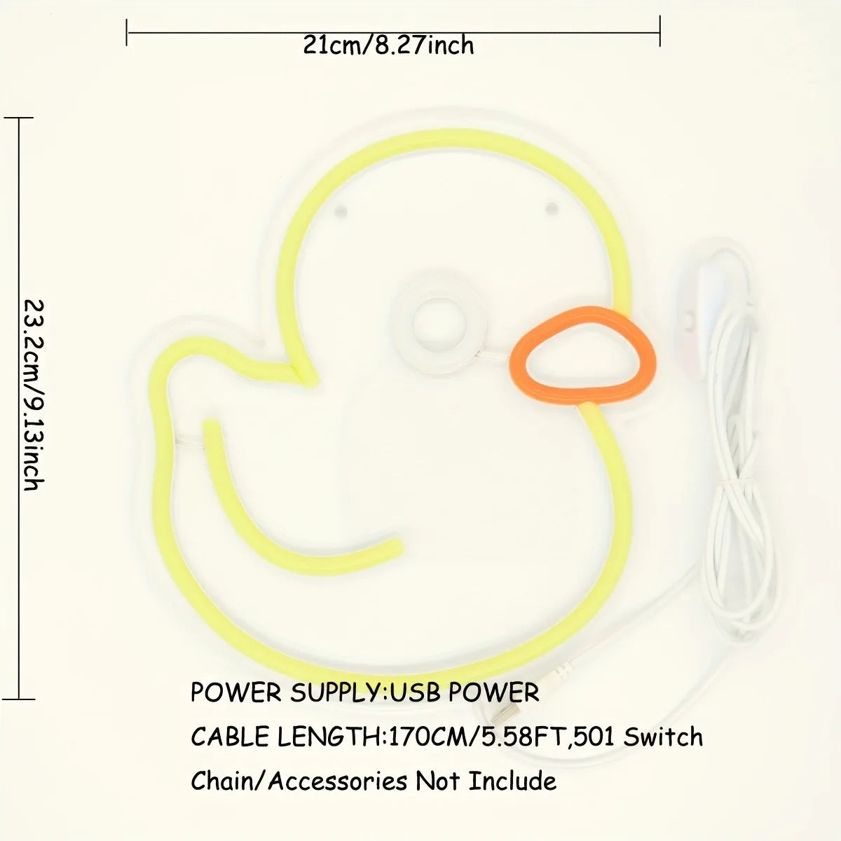 Charming Quack Duck LED Neon Sign