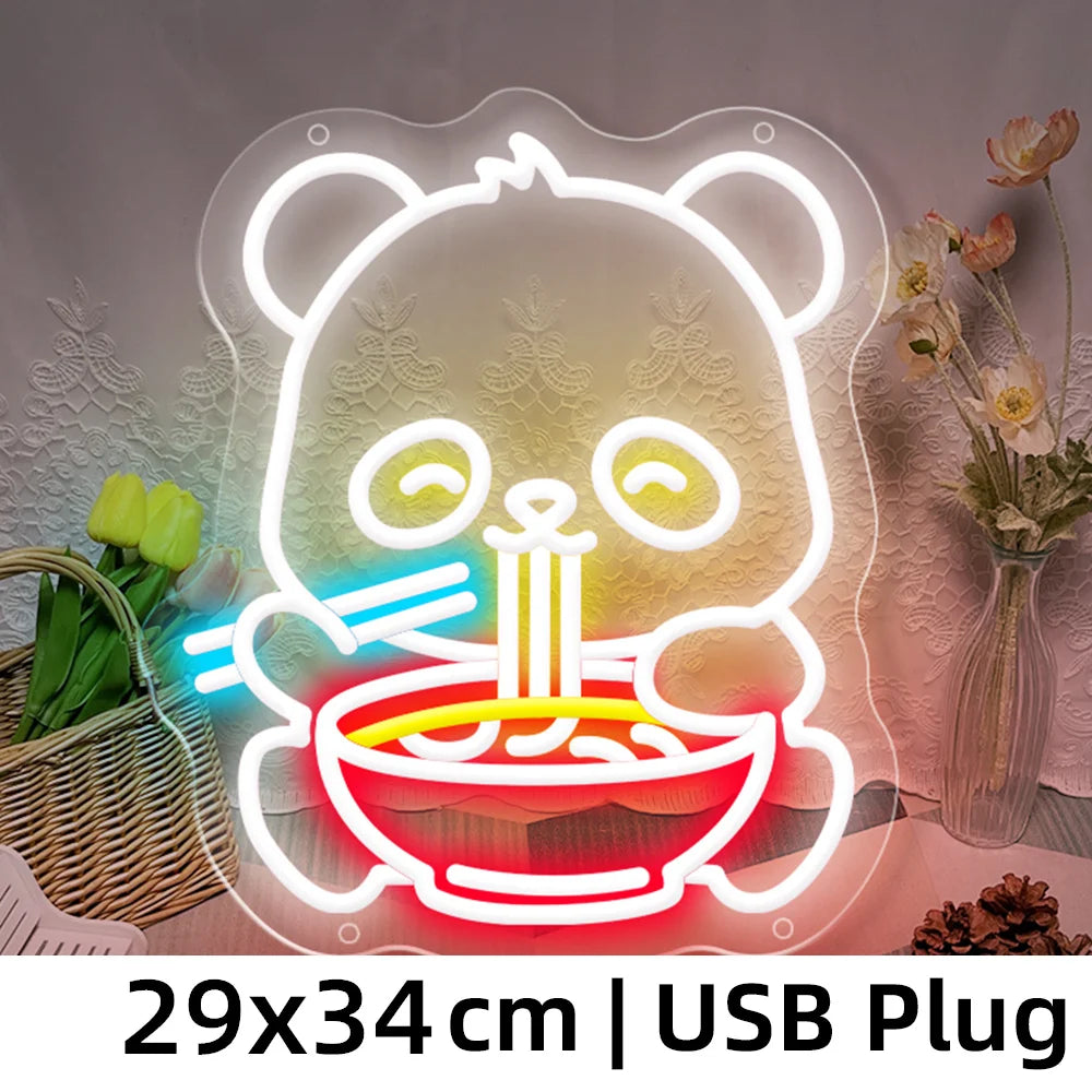 Ramen Noodles Neon Sign