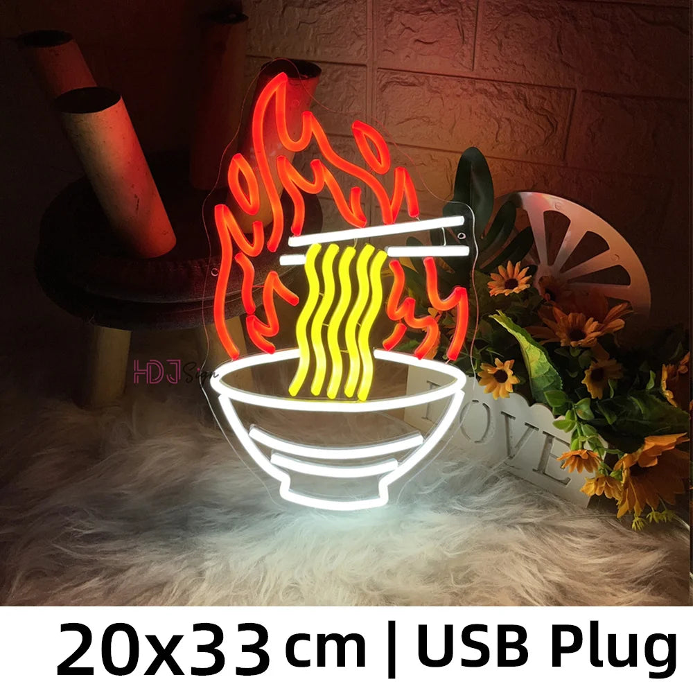 Ramen Noodles Neon Sign