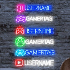 Custom Gamertag LED Neon Sign