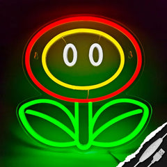 Fire Flower Neon Sign