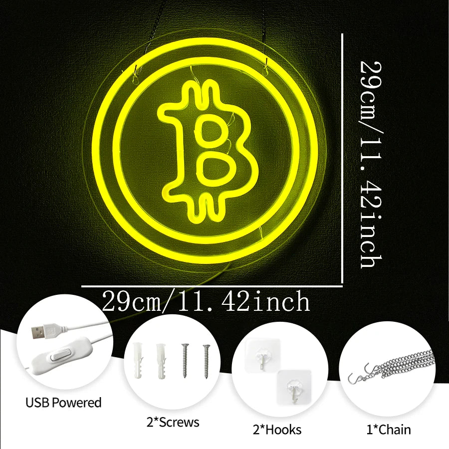 Bitcoin LED Neon Sign
