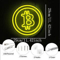 Bitcoin LED Neon Sign