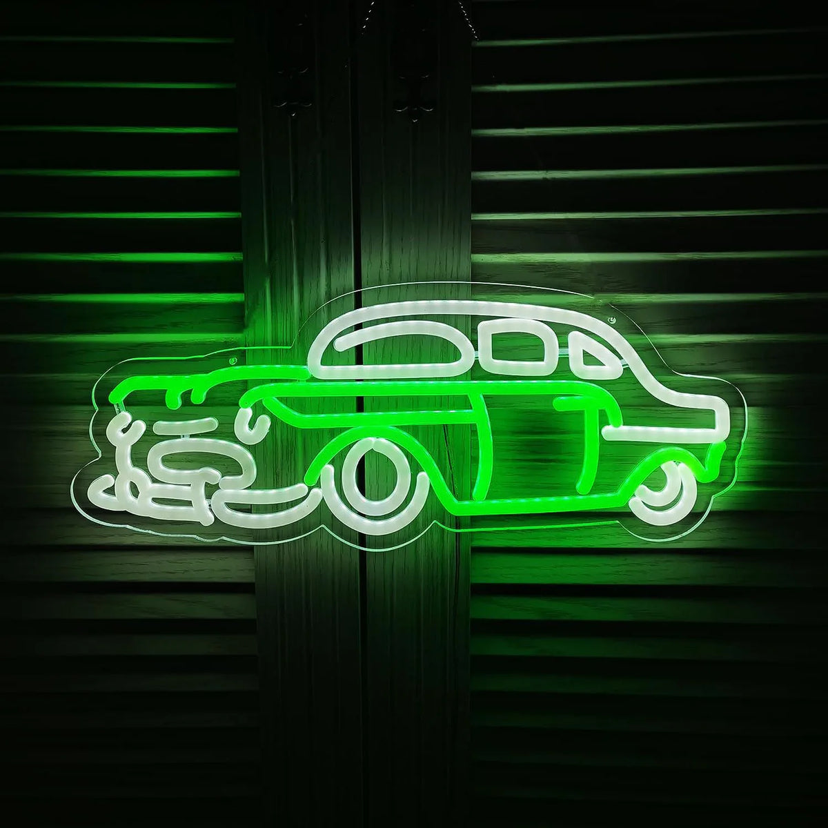 Old Car Neon Sign