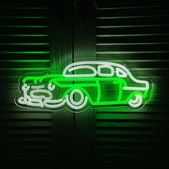 Old Car Neon Sign