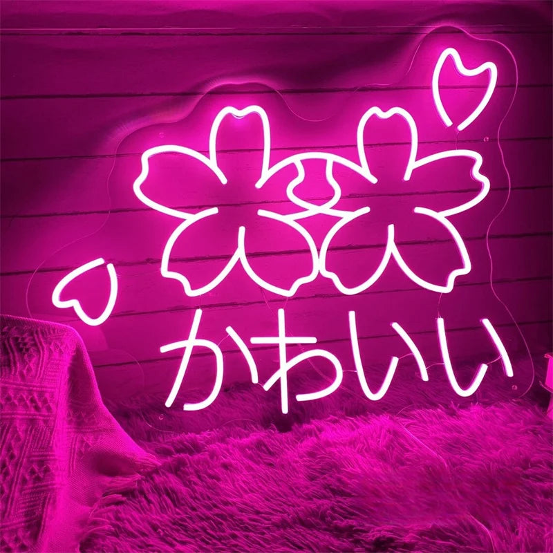 Sakura Kawaii Neon Sign