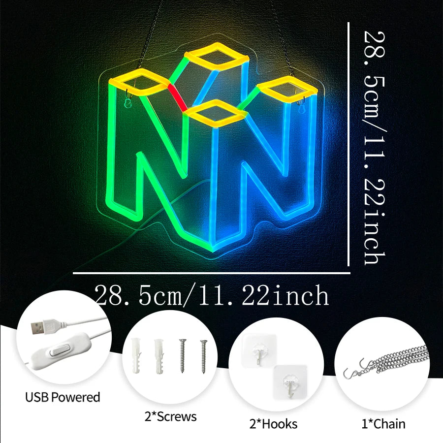 Wonderfullife Game Neon Sign