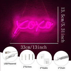 Xoxo Neon Text Sign