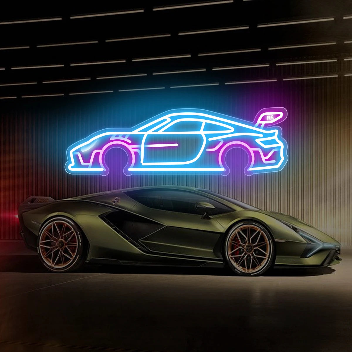 Porsche 911 Sports Car Neon Sign