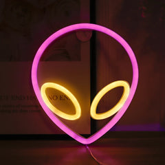 Alien Face Neon Sign