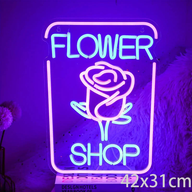 Different Flowers Neon SIgns