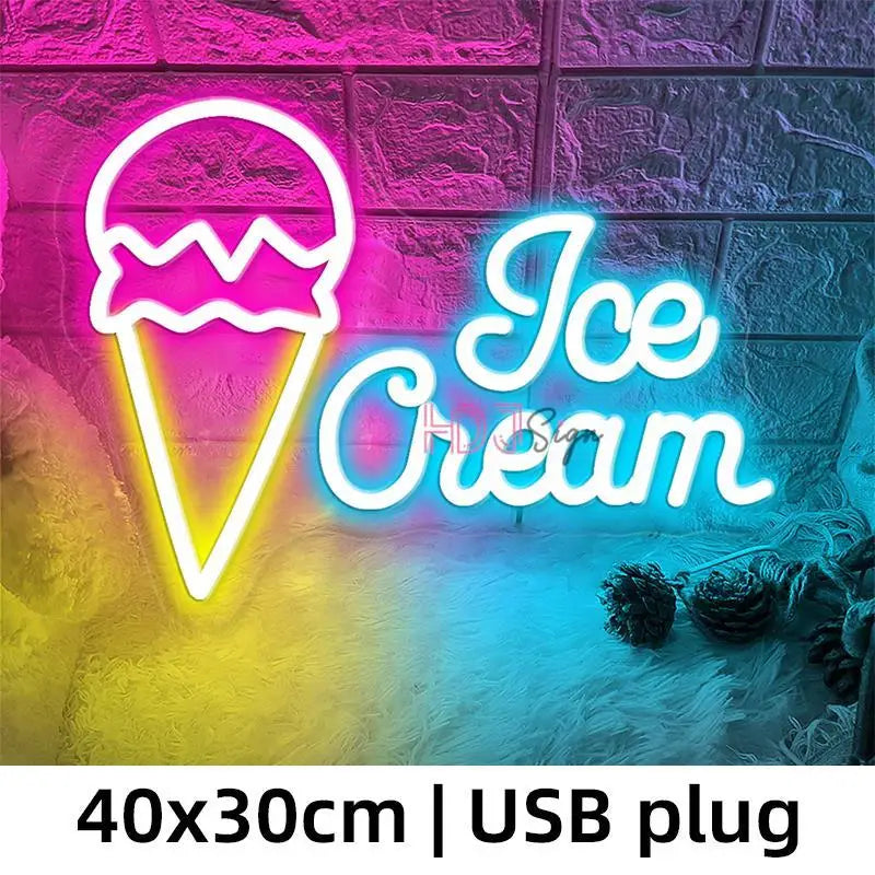 Ice Cream Neon Sign