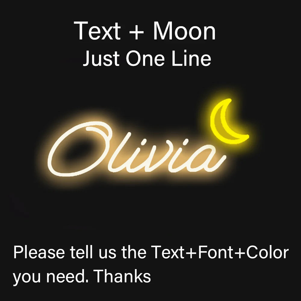 Custom Kids Name Neon Sign