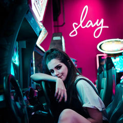 Pink Slay Neon Text Sign