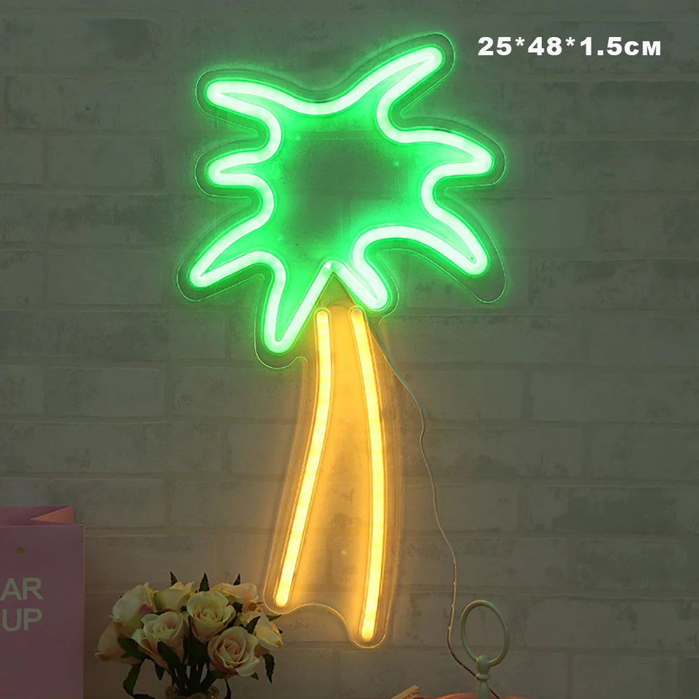 Multiple Natural Shapes Neon Signs