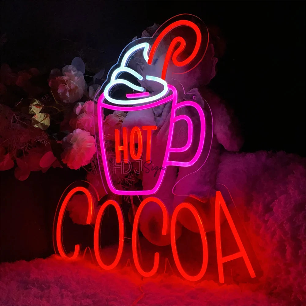 Hot Cocoa LED Neon Sign