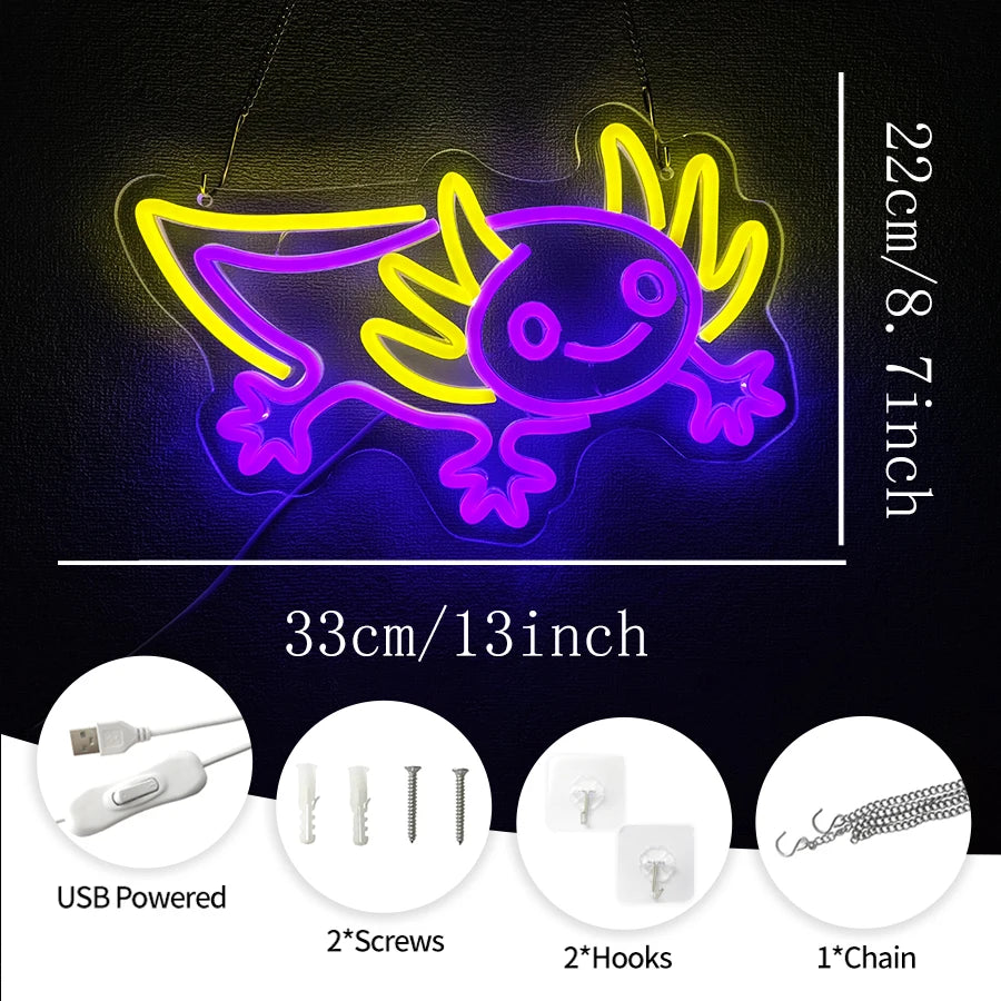 Cartoon Dragon Neon Sign