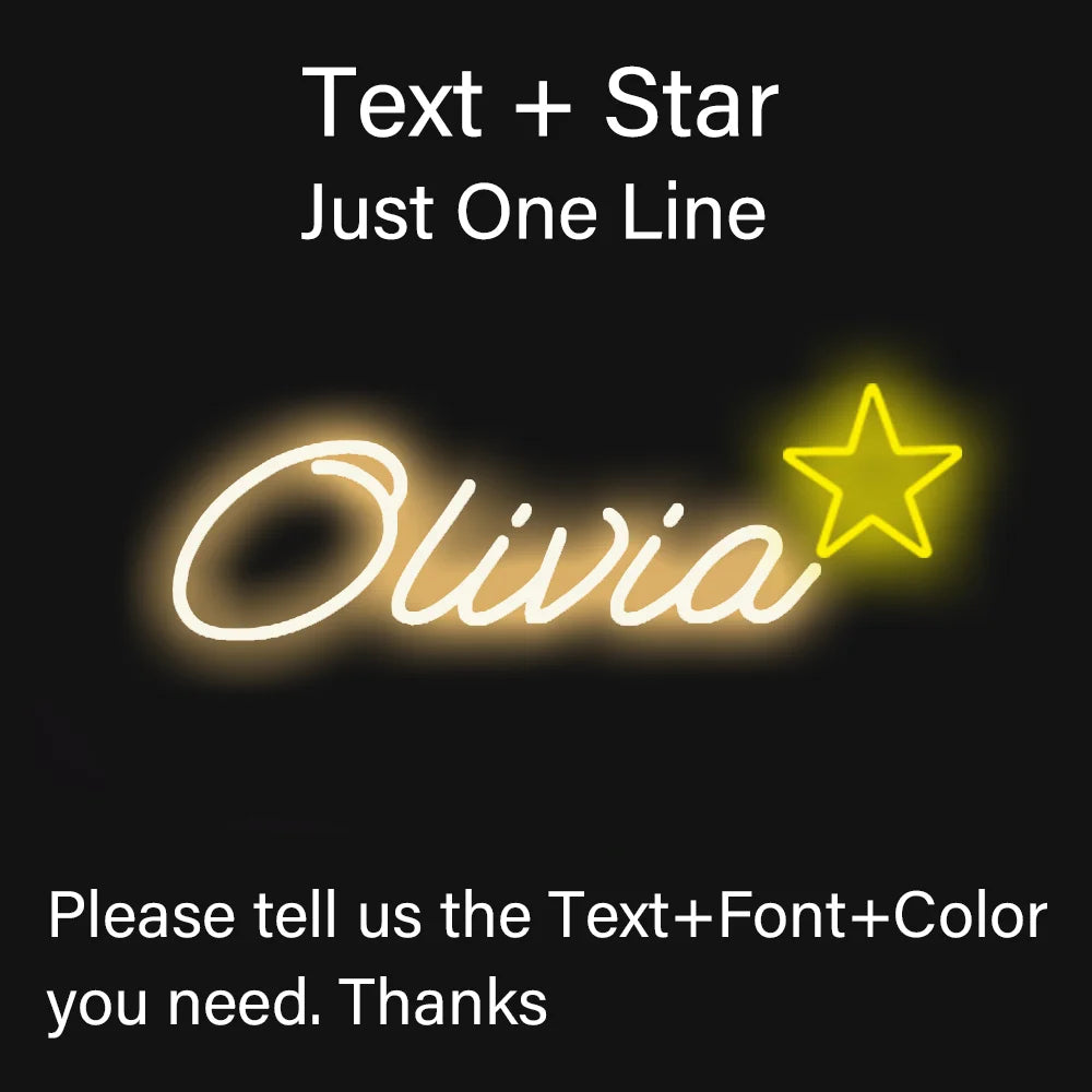 Custom Kids Name Neon Sign