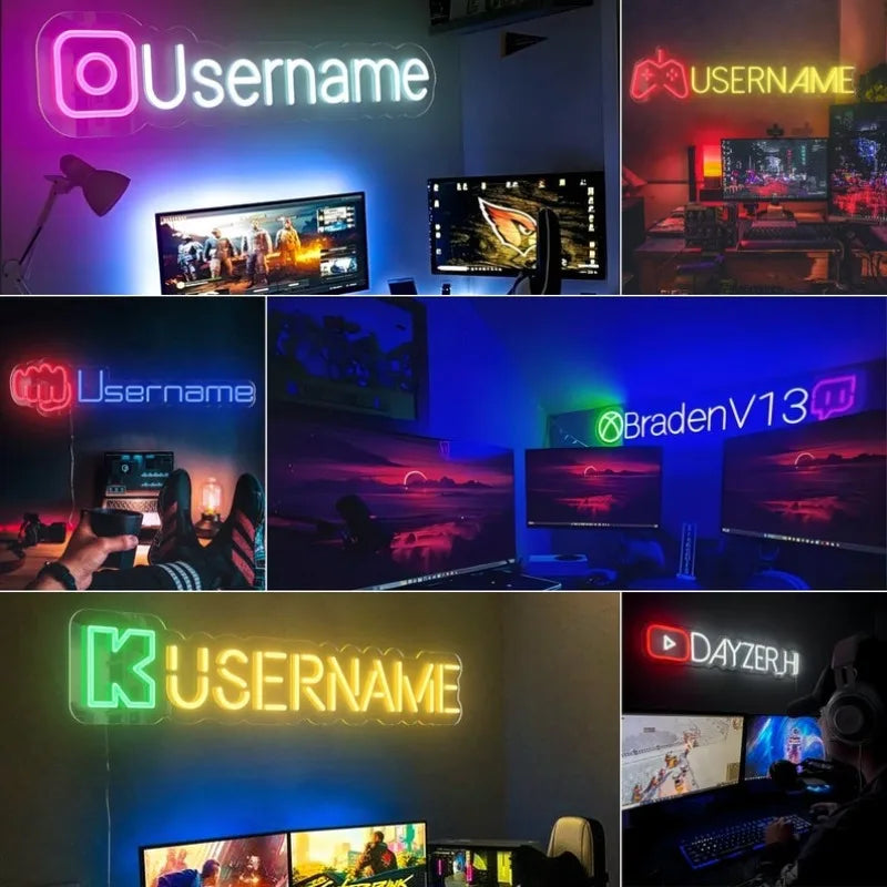 Custom Gamertag LED Neon Sign
