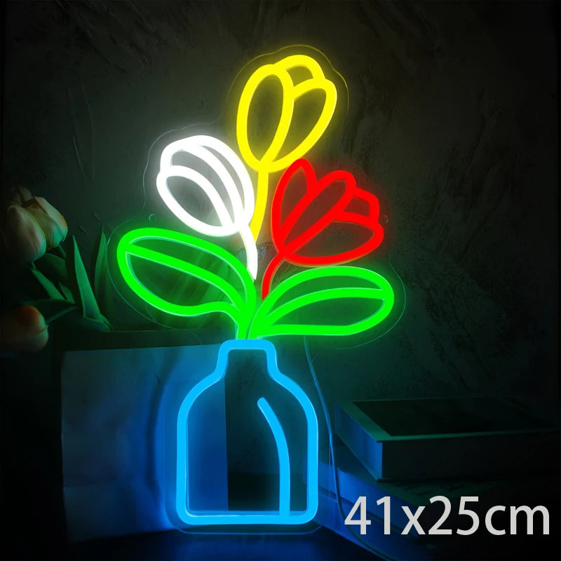 Different Flowers Neon SIgns