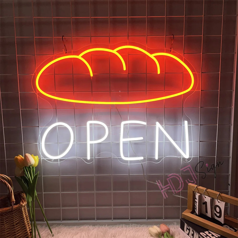 Baguette Bakery Neon Sign