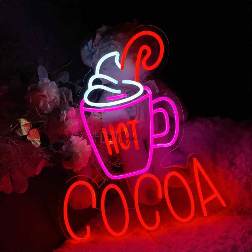 Hot Cocoa LED Neon Sign